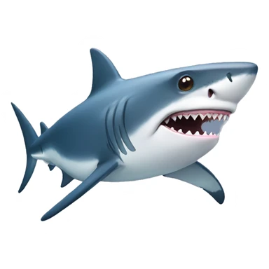 Shark with star eyes sticker