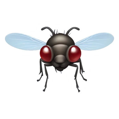 A fly sending kisses sticker