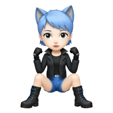 Silver wolf from Honkai star rail sticker