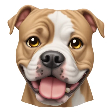 American bully dog drinks soda sticker