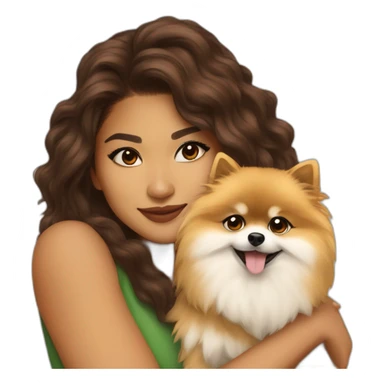 ZENDAYA WITH POMERANIA sticker