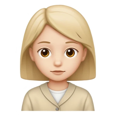 Chaos with children in beige and white clothes  sticker