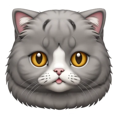 Scottish fold cat emoji  sticker