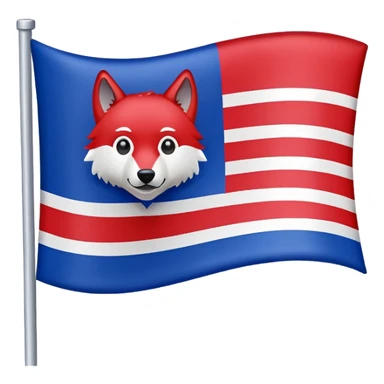 Flag that says #Wolf99 sticker