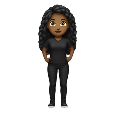 white Women’s fall black outfit sticker