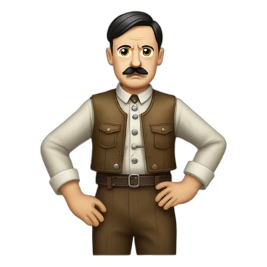Adolf Hitler in Oktoberfest Clothes sticker