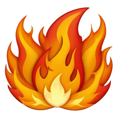 pasión celestial, con fuego y con mucho poder sticker