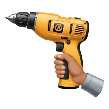 Hand caresses drill sticker