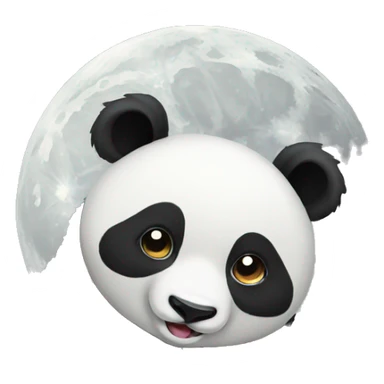 moon panda sticker