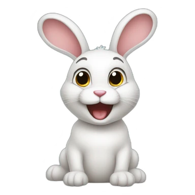 funny bunny sticker