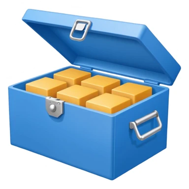 Insulated Delivery Box blue  sticker