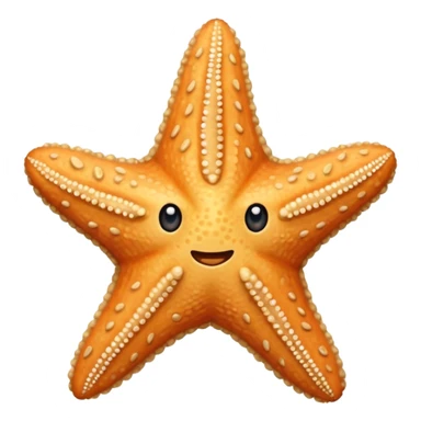 Beige starfish sticker