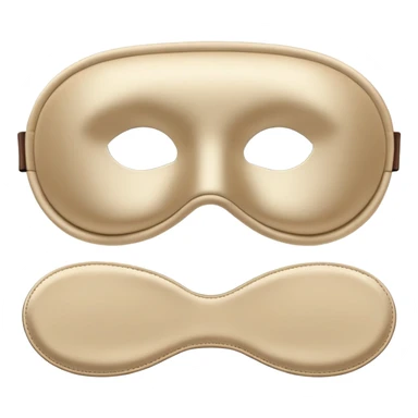 silk beige sleep mask sticker