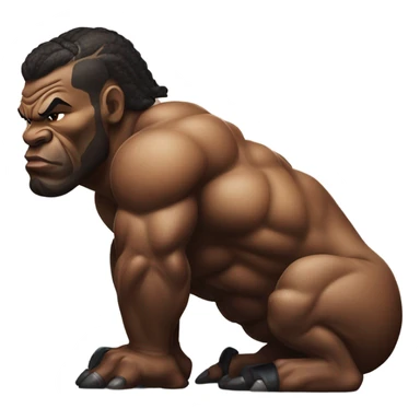 Mike Tyson on a bison sticker