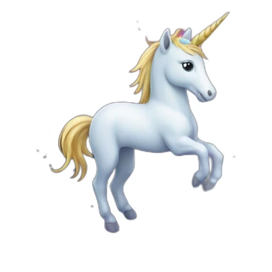 licorne dans l'espace sticker