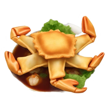 Crab Rangoon Chinese food sticker