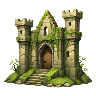 ruined castle sticker