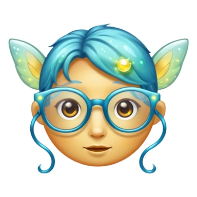 glasses with fae, sticker