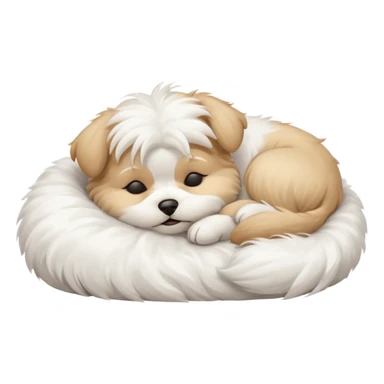 maltese sleeping sticker