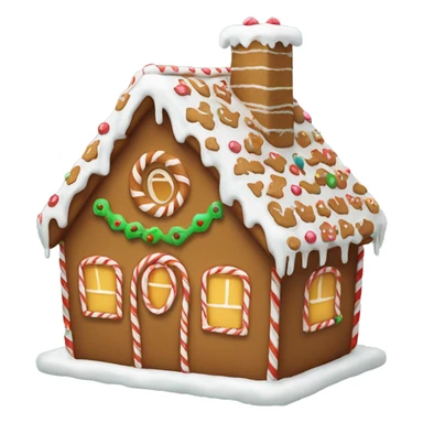 Cute Christmas gingerbread house  sticker