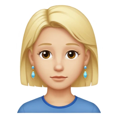 blond earringed with no beard sticker