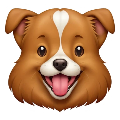 Dog sticking out tounge sticker