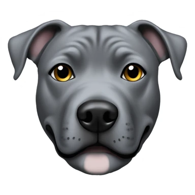All grey staffy sticker