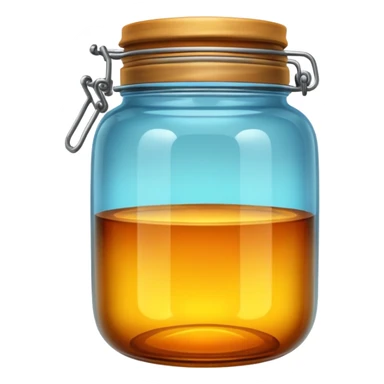 Amber jar sticker