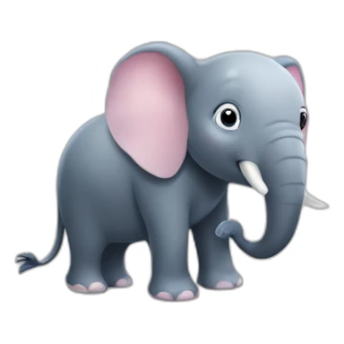 elephant sur baleine sur penguin sticker