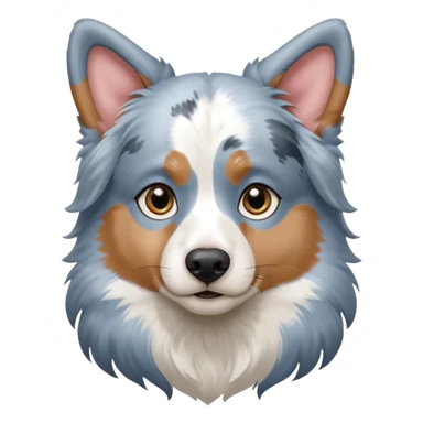 Blue merle Australian Shepherd ￼ sticker