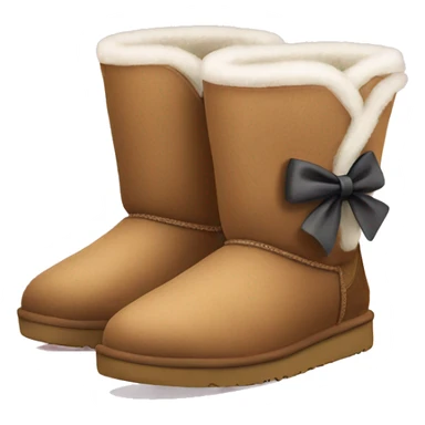Ugg boots with a bow  sticker