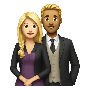 Anniversary couple sticker
