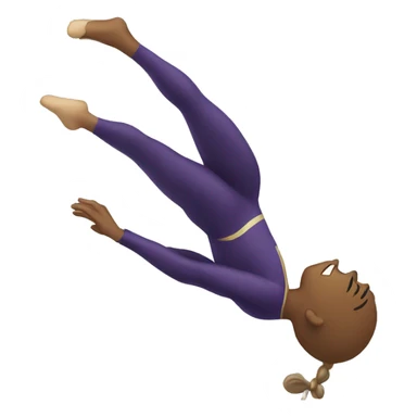 Gymnast doing a back flip sticker