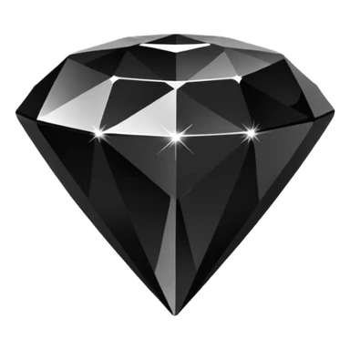 Emoji diamant Noir sticker