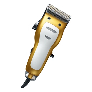 gold hair clipper sticker