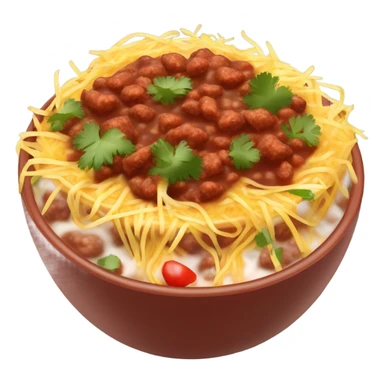 A steaming bowl of chili sticker