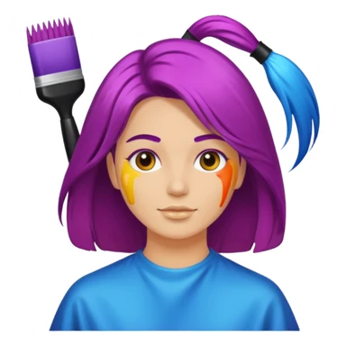 Hair color appointment sticker