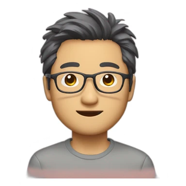 Keigo Takami with a pair of glasses sticker