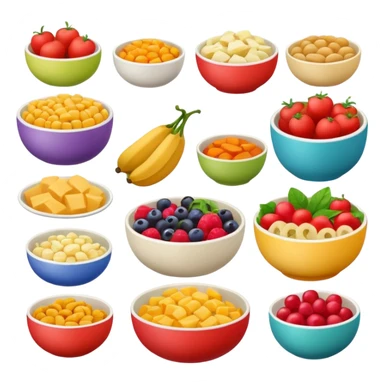 Foods in Bowls sticker