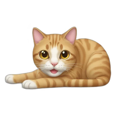 cat with 4 foot sticker