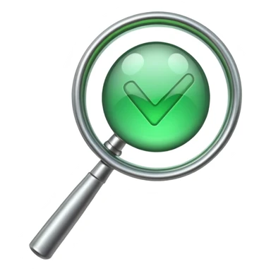 a new emoji that combines these two: ✅🔎 sticker