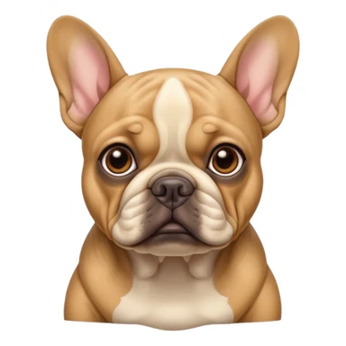 Create a cute french bulldog sticker