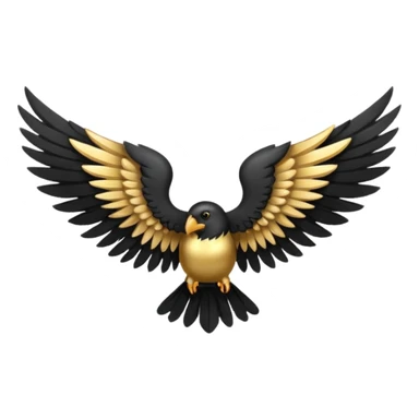 2 ailles noir un N au milieu sticker