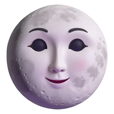 moon face sticker