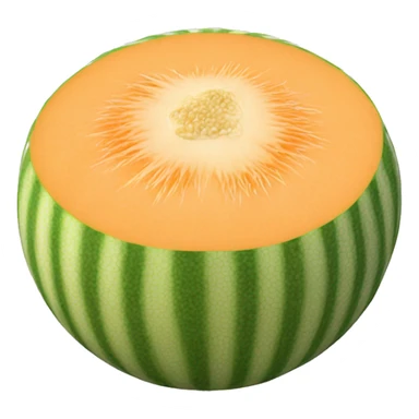 3D muskmelon  sticker