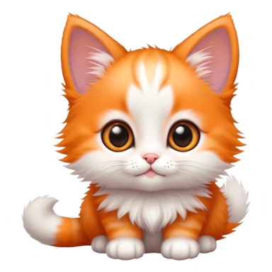 baby kitten with huge eyes and tiny paws sticker