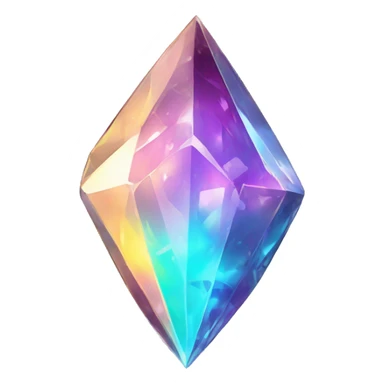 Crystal Iridescent Gem Shard sticker