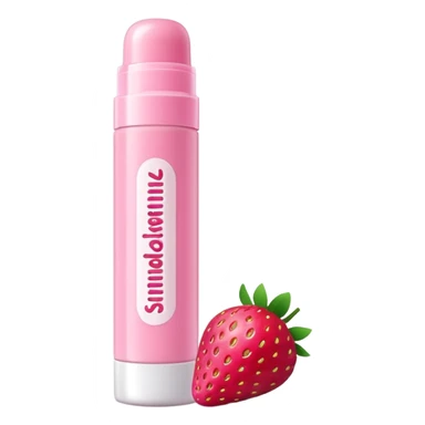 Strawberry milkshake lip balm  sticker