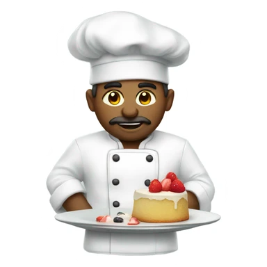 Chef kiss dessert sticker