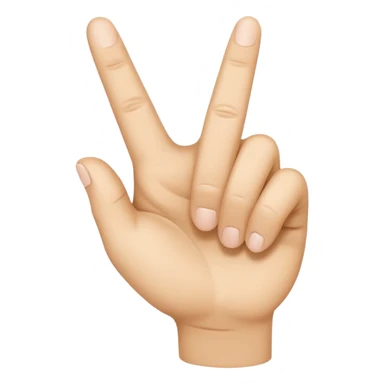 “Emoji-style hand making the letter ‘C’, with the index finger slightly curved. Clean, simple design, smooth shapes, neutral skin tone. White or transparent background, high resolution.” sticker